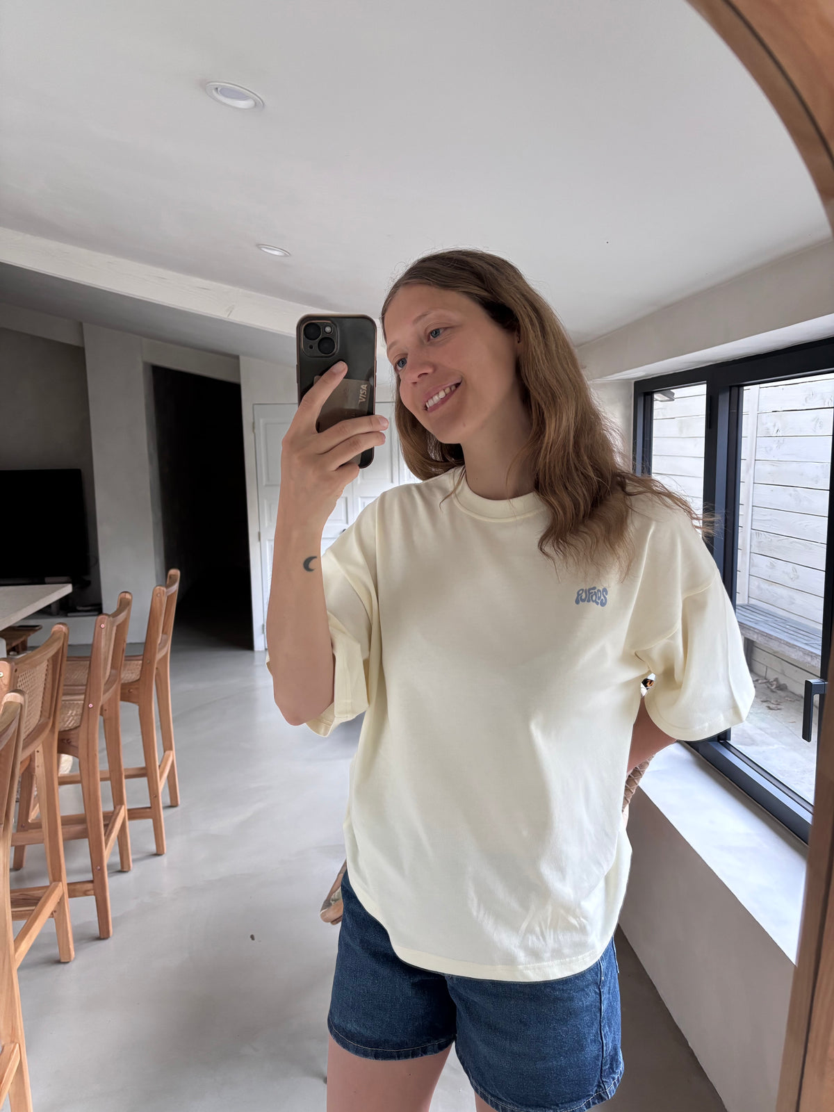 T-shirt PUFQOS Crème