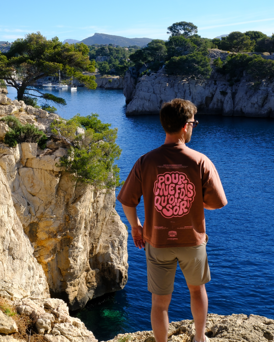 T-shirt PUFQOS Marron